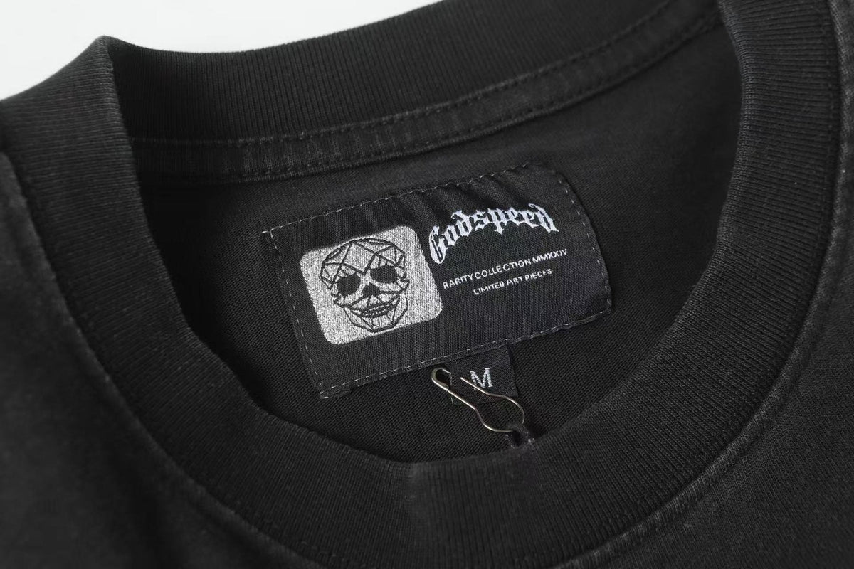 Godspeed Rock Graphic Short-Sleeve T-Shirt — neck_label